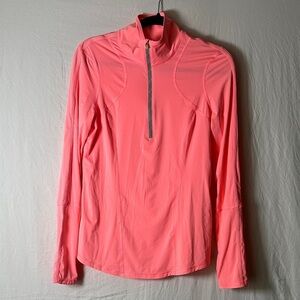 Zella Vibrant Coral Long Sleeve Top